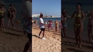 Animation team. Dancing on the beach. Sierra hotel. Sharm el Sheikh. December 2022. Танцуют все!