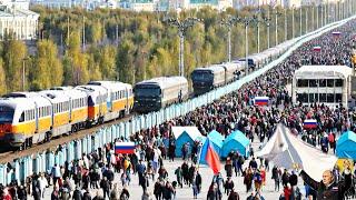 Putin waves the white flag! After the city of Kaliningrad was bombed, all Russian citizens migrated