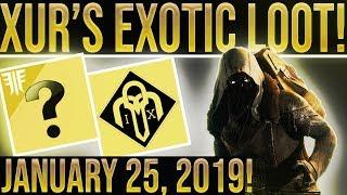 Destiny 2. Xur Location & Exotic Loot January 25, 2019. (GREAT WEEK!)! Where is Xur 1-25-2019?