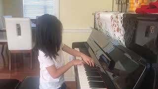 Agatha Dinata (6 year old) plays Distant Bells by Streabbog