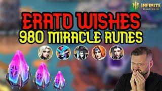 Summons Session For Erato 980 Miracle Runes! + Echo Wish - Infinite Magicraid