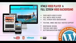 Video Player & FullScreen Video Background WP Plugin - Create a Video Background