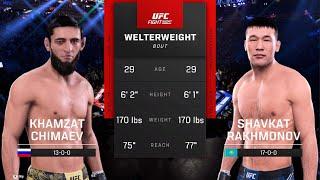 ХАМЗАТ ЧИМАЕВ VS ШАВКАТ РАХМОНОВ UFC 5 CPU VS CPU