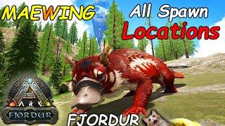 How to EASILY Find a Maewing on ARK Fjordur | BEST Maewing Spawn locations