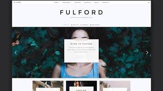 Fulford WordPress Theme - Getting Started