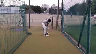 Cricket Batting Drills-Front shoulder correction drill