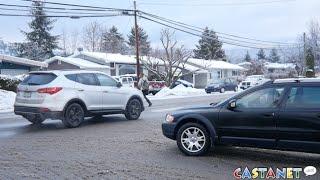 Vehicles don't stop at crosswalk