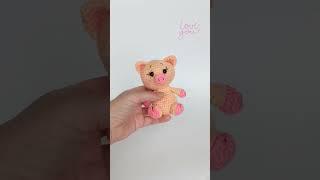 Charming crochet pig // Просто очаровашки . Вязаный поросенок крючком