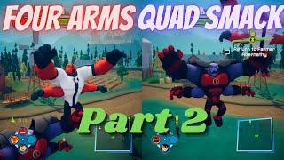 Ben 10 CO-OP [FOUR ARMS & QUAD SMACK] Plays  Power Trip PART 2 [No Commentary]