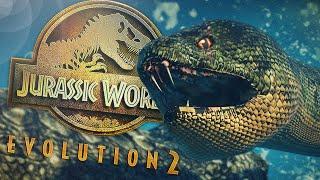 ULAR RAKSASA VS BUAYA RAKSASA!! | Jurassic World Evolution 2 Titanoboa Mod (Bahasa Indonesia)