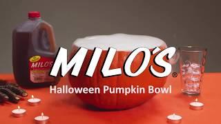 Milo's DIY Halloween Pumpkin Punch Bowl