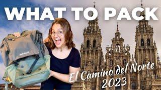 Camino DEL NORTE Complete Packing List 2023 (Male & Female)