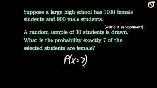 An Introduction to the Hypergeometric Distribution