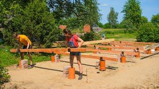 CHEAP Solid Foundation blocks for our TINY HOUSE Under $5000