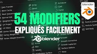 54 MODIFIERS de Blender 3D expliqués en 8 minutes