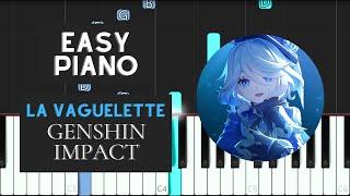 La Vaguelette (EASY Piano Tutorial) - Genshin Impact