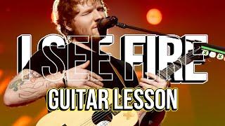 I See Fire (The Hobbit) - Ed Sheeran - Guitar Lesson / Tutorial & Tabs