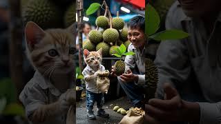 The Durian Tree of Hope A Poor Tiny Kitten’s Journey #story #shortvideo #subscribe #ai #shorts