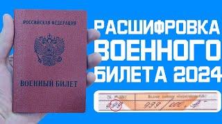 Расшифровка военного билета. Все что нужно знать о военном билете призывнику