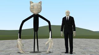 SLENDER CARTOON CAT!! Garry's Mod [Slender Man Trevor Henderson]