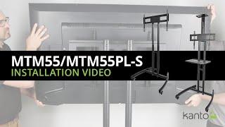 MTM55 & MTM55PL-S Mobile TV Stand Assembly Guide | Kanto Mounts