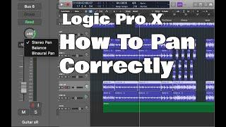 Logic Pro X - How To Pan Correctly