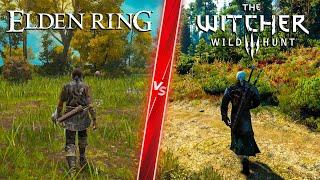 Elden Ring vs The Witcher 3 - Direct Comparison! Attention to Detail & Graphics! PC ULTRA 4K