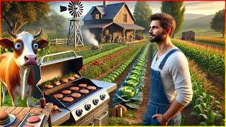 This a New Ranch Farming Restaurant Simulation Game - Organic Burger Simulator