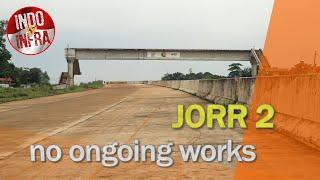 Construction abandoned at this section of JORR 2 