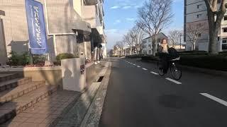 Biking with Ambient Music. Japan Life