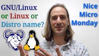 Linux or GNU/Linux? - Nice Micro Monday #30