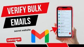 HOW TO VERIFY EMAILS FOR FREE | BULK EMAILS VERIFIER