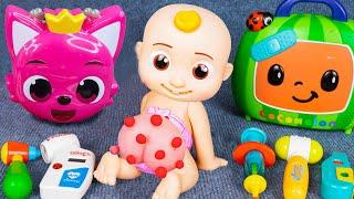 Pinkfong Ambulance ASMR, Satisfying Unboxing COCOMELON Doctor Set Collection | Toy ASMR