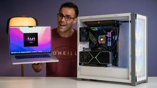 M1 Max Macbook Pro vs $5000 Intel I9-12900K PC - INSANE Performance!