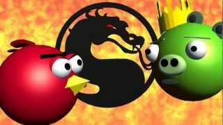 MORTAL KOMBAT starring ANGRY BIRDS  3D animated  game mashup  FunVideoTV - Style ;-))