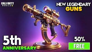 New Legendary Guns 50% Discount offer 5th Anniversary CODM - Krai Map COD Mobile