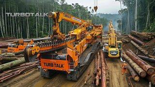 Extreme Logging Trucks | Extreme Dangerous Fastest Big Chainsaw Cutting Tree Machines | TurboTalk