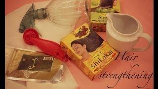 Best hair strengthening tea EVER - using HENNA AMLA AND SHIKAKAI