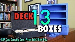 MTG - Deck Boxes 13 - Pirate Lab 3 Row Tray and R.E.P. Gaming Case for Magic: The Gathering