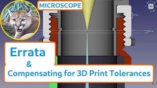 Errata and Compensating for 3D Print Tolerances