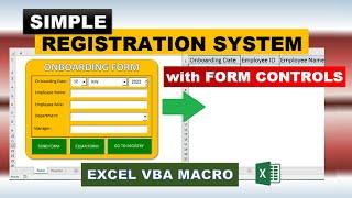 Simple Registration System in Excel (using Form Controls)