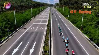 The race route for this year’s Tour of Hainan.