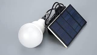 Ampolleta Led Con Panel Solar 7 Horas De Luz Usb Recargable (referencial)