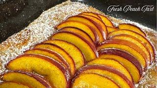Fresh Peach Tart | Peaches in Season | #casouthernbelle