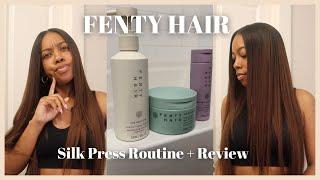 Fenty Hair Review | Straight Hair Natural Silk Press | Honest First Impression 🫠 | Zenese Ashley