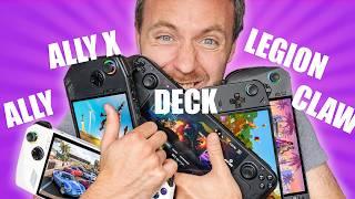 BEST Gaming Handheld in 2024!? [Steam Deck OLED | Ally X | Legion Go | Claw]