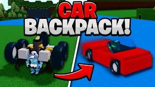 TRANSFORMING CAR BACKPACK!! - Build A Boat For Treasure!