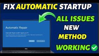 Fix Automatic Repair Loop in Windows 10 & 11   Startup Repair Couldn’t Repair Your PC   100% Work