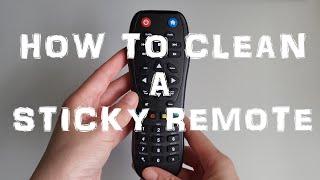 How to Clean a Sticky Remote Control