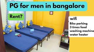 Pg in Bangalore for men|  paying guest for men with food | cheap paying guest #bangalore #bengaluru